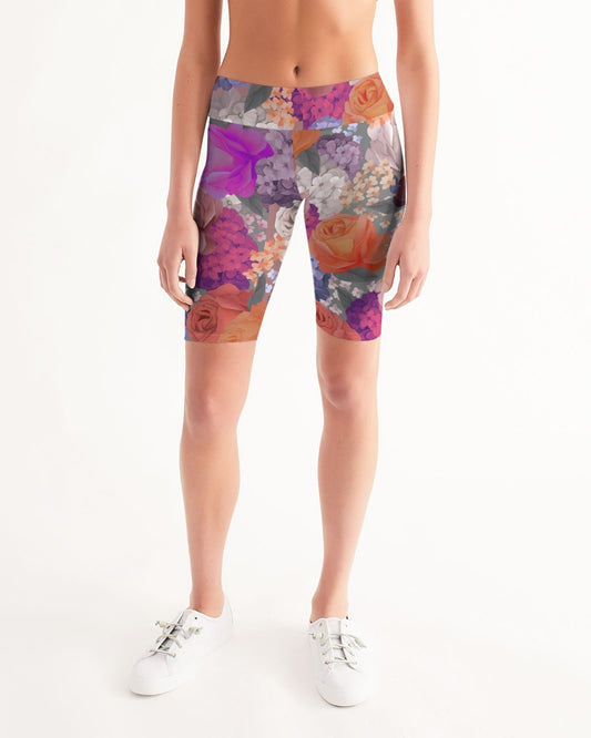 Concrete Rose Biker Shorts